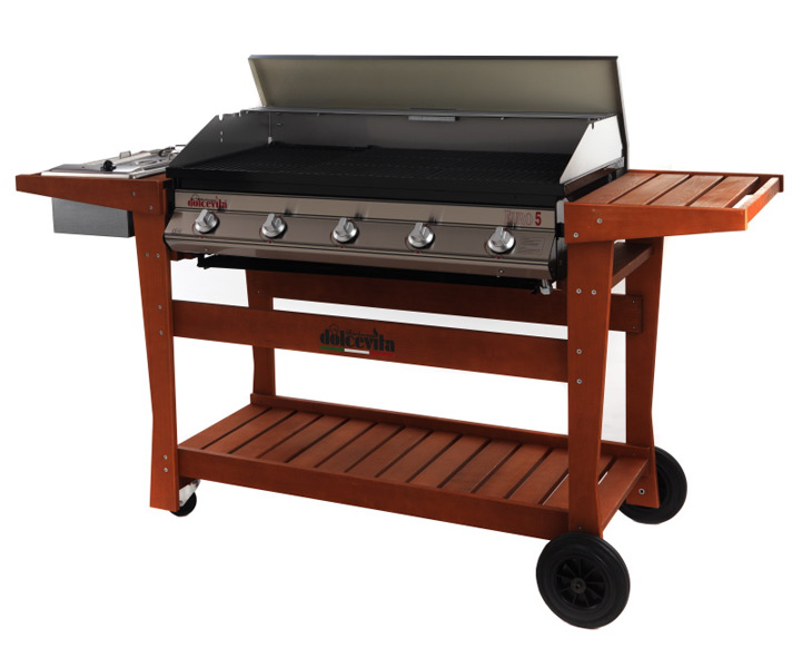 barbecue Serie Euro 5 Safety Controls <br/>con carrello Deluxe e piano cottura
