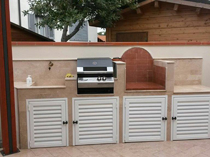 Built-in barbecue / Built-in gas barbecue